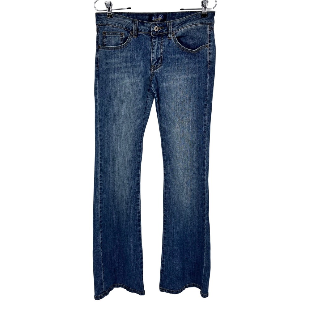 Vintage Angels Bootcut Jeans Womens 9 Long Blue Medium Wash Mid Rise Denim Y2K - Picture 2 of 10